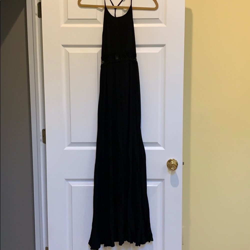 Cotton Candy Black maxi dress